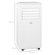 image 7 of HOMCOM 9000 BTU Portable Air Conditioner Unit with WiFi Smart App, 20m²