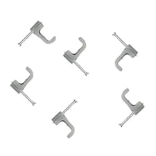 SupaLec Flat Cable Clips (Pack of 100) | White | White | 1.5mm | 1