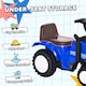 image 4 of HOMCOM Ride On Tractor Toddler Walker Foot To Floor Slider with Horn Storage Steering Wheel for 1-3 Years Old Blue
