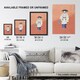 image 3 of Actor in the Noh Play Hanagatami Vintage Framed Wall Art Print Tsukioka 12x16"