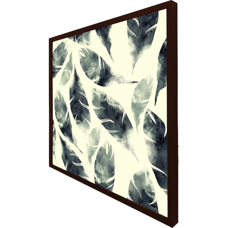 image 1 of Feathers fantastic birds pattern (Picutre Frame) Grey | S