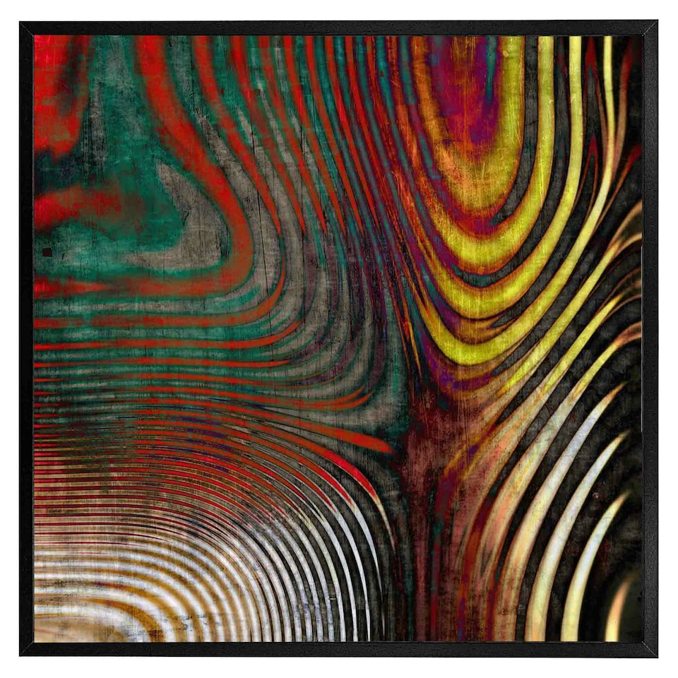 image 1 of Psychedelic print (Picutre Frame) | Grey | XS