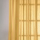 image 3 of Pair of Eden Ochre 100% Recycled Voile Panels 122 cm (48 inch) Rod Pocket Panels for Bedroom and Living Room