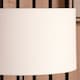 image 3 of 30cm White Handloom Cylinder Table Lampshade