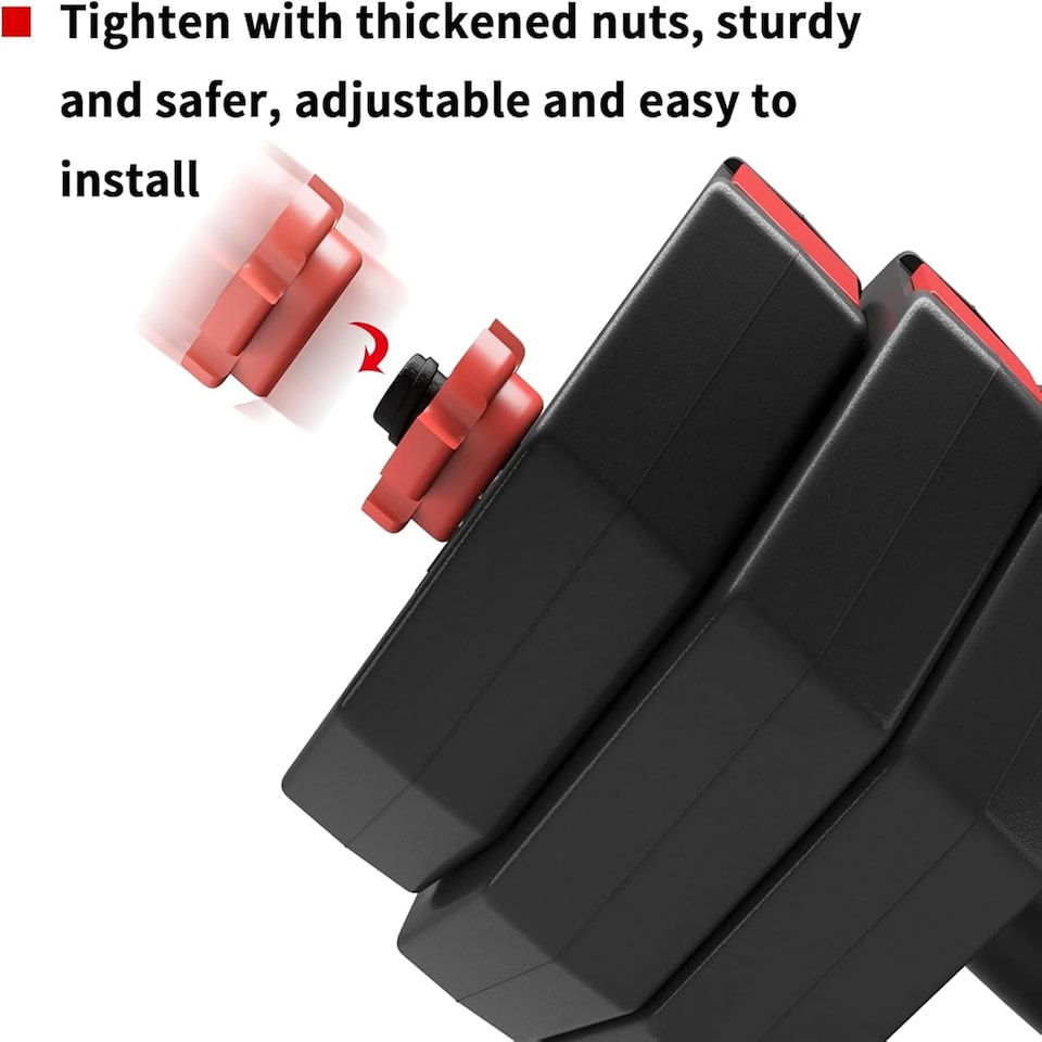 image 1 of Alivio Premium 20kg Adjustable Dumbbell & Barbell Set (Black)