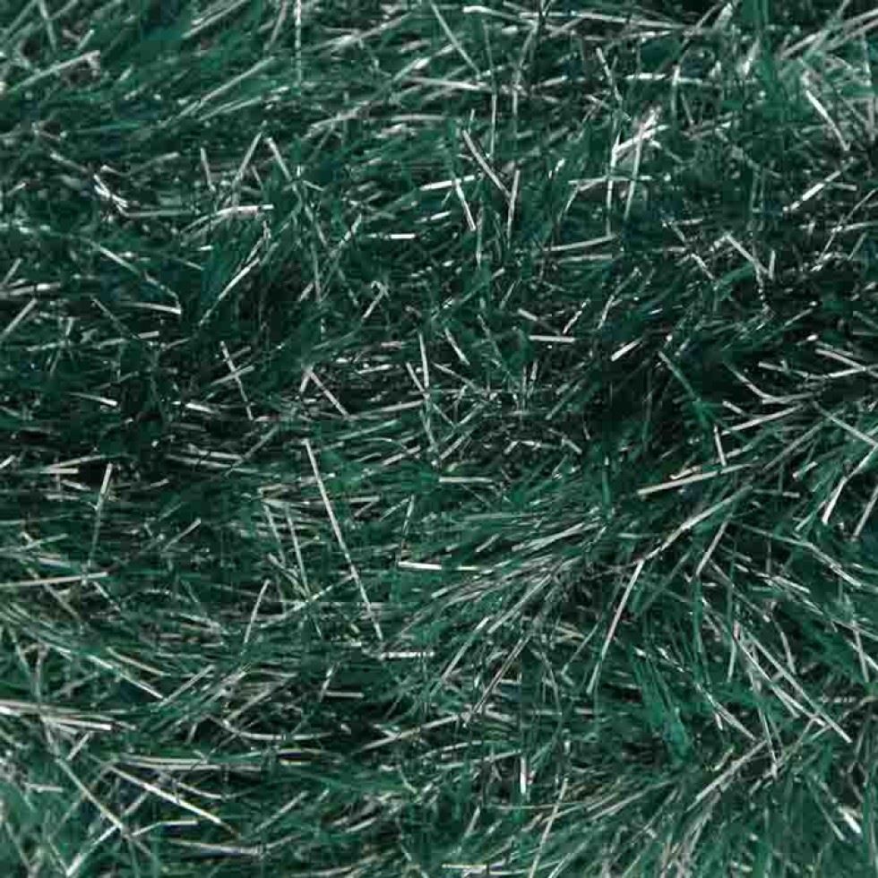 King Cole Green Tinsel Chunky Yarn (Value Pack 12 x 50g Balls) For Crochet, Knitting - 70m per ball