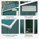 image 5 of Outsunny 5ft x 4.3ft Outdoor Metal Storage Shed with Sliding Door Sloped Roof