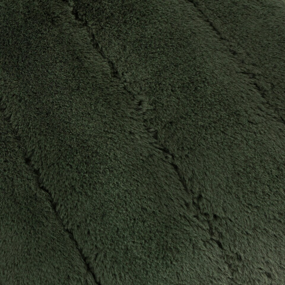 image 1 of Furn Empress Faux Fur Cushion Cover Green