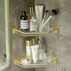 image 2 of Living and Home Acrylic Adhesive Corner Shelf for Bathroom - 23*23*31cm