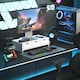 image 7 of HOMCOM Monitor Stand Riser with 3 Drawers for Laptop, Computer, PC, White