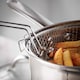 image 2 of 20cm Deep Fat Fryer Set 3pc Induction Chip Pan Stainless Steel Pot Lid