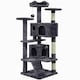 image 1 of Yaheetech 137cm Tall Cat Tree with Scratching Posts Dark Grey