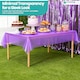 image 7 of Disposable Plastic Table Cover, Table Liner - 54" x 72"
