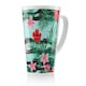 image 1 of Red & Pink Tropical Plants Latte Mug