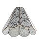image 5 of Classic Traditional White Floral Glass Pendant Ceiling Lighting Shade