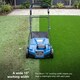 image 4 of Hyundai Cordless Artificial Grass Sweeper Brush 38cm / 15 Inch Battery Powered 40V (2x20V) Brushless, 45L Collection Bag HY40CSW38