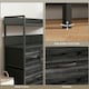 image 6 of HOMCOM Bedroom Chest of Drawers 7 Drawer Dresser w/ Shelves, Black 