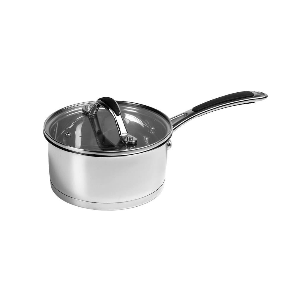 image 1 of ProChef 16cm Stainless Steel Saucepan with Glass Lid Induction & Oven Safe