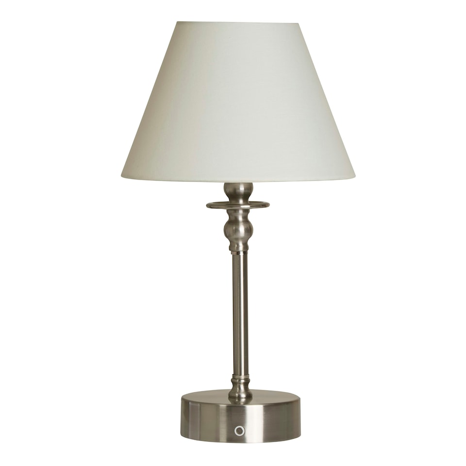 image 1 of RECHARGEABLE SATIN NICKEL TABLE LAMP Gold