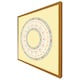 image 1 of Yellow circle ornament. round frame (Picture Frame) Brown | Oak | XS