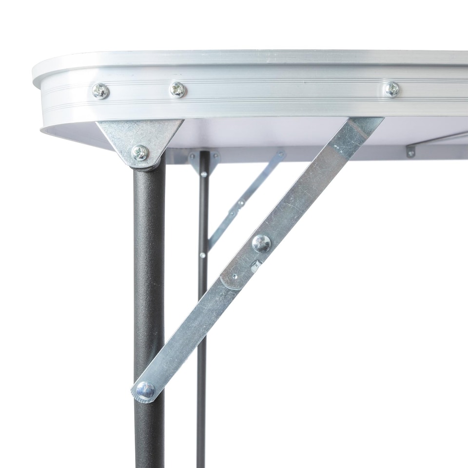 image 1 of Harbour Housewares Folding Metal Camping Table - 80cm x 60cm - Black | Black | Black