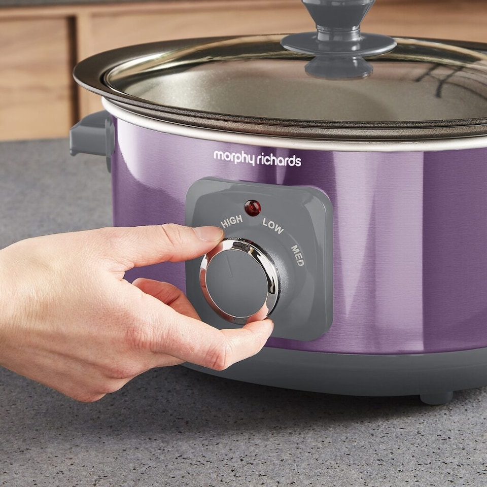 image 1 of Morphy Richards Accents Sear & Stew 3.5L Slow Cooker Purple