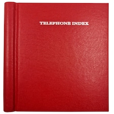 A5 Red Spiral Bound Address Book