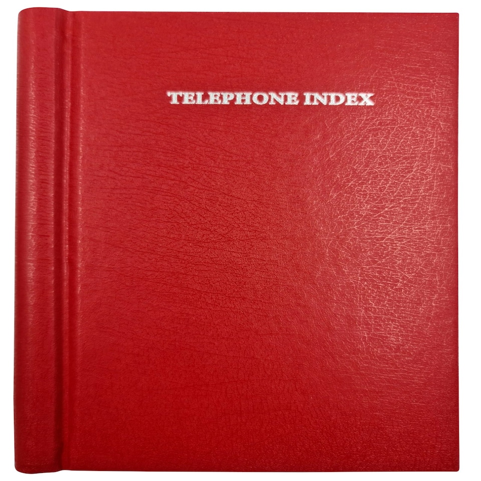 image 1 of A5 Red Spiral Bound Address Book