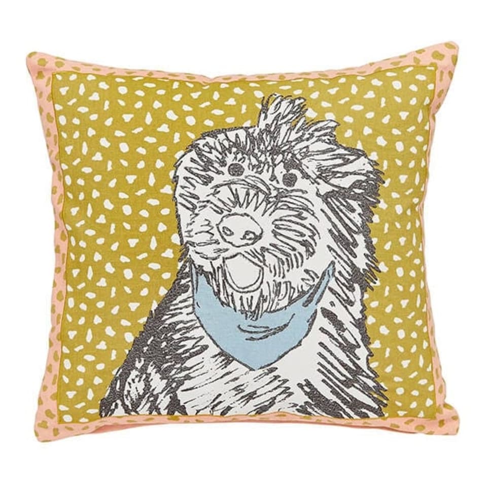 image 1 of Scion Doggy Day Care Cushion 45cm x 45cm Mustard