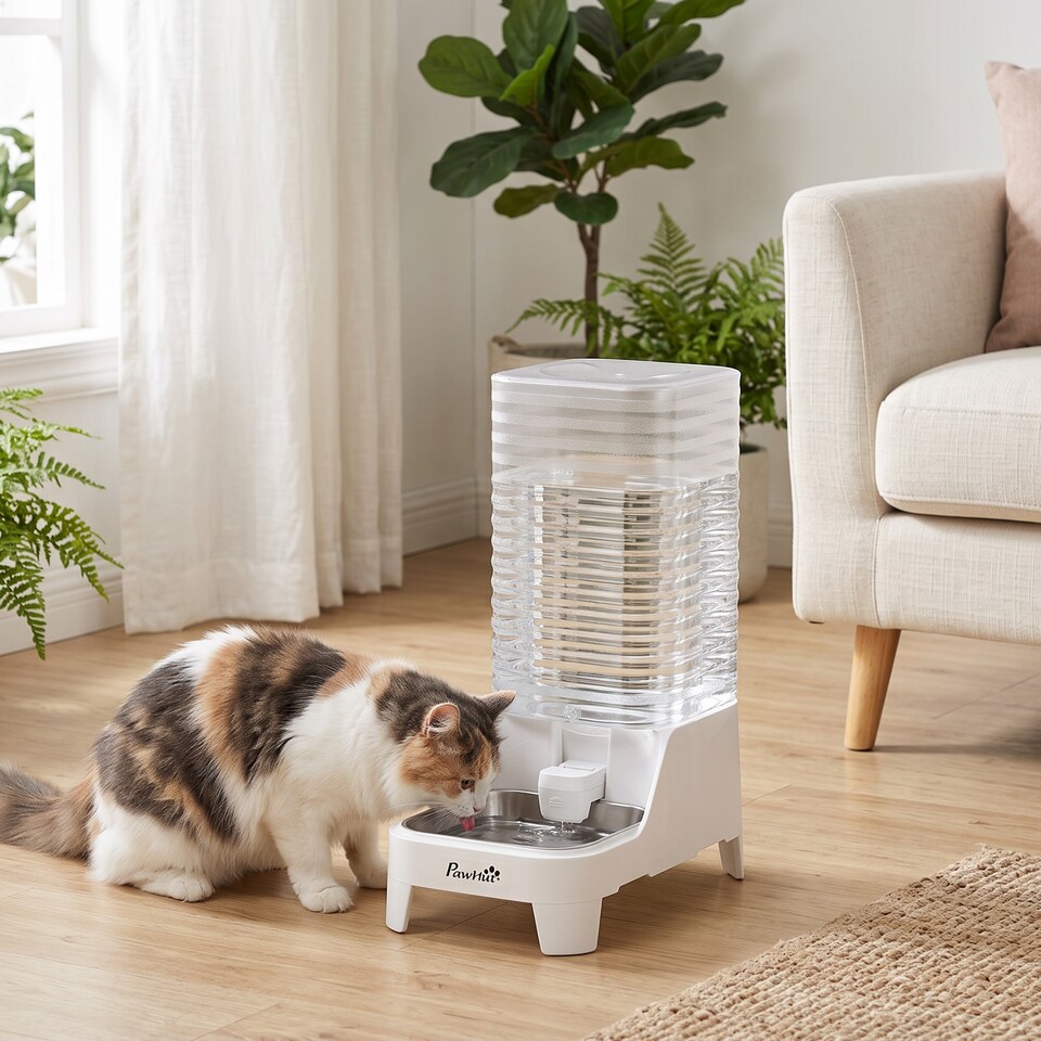 image 1 of PawHut Automatic Pet Water Dispenser, 8L Gravity Dog Water Dispenser
