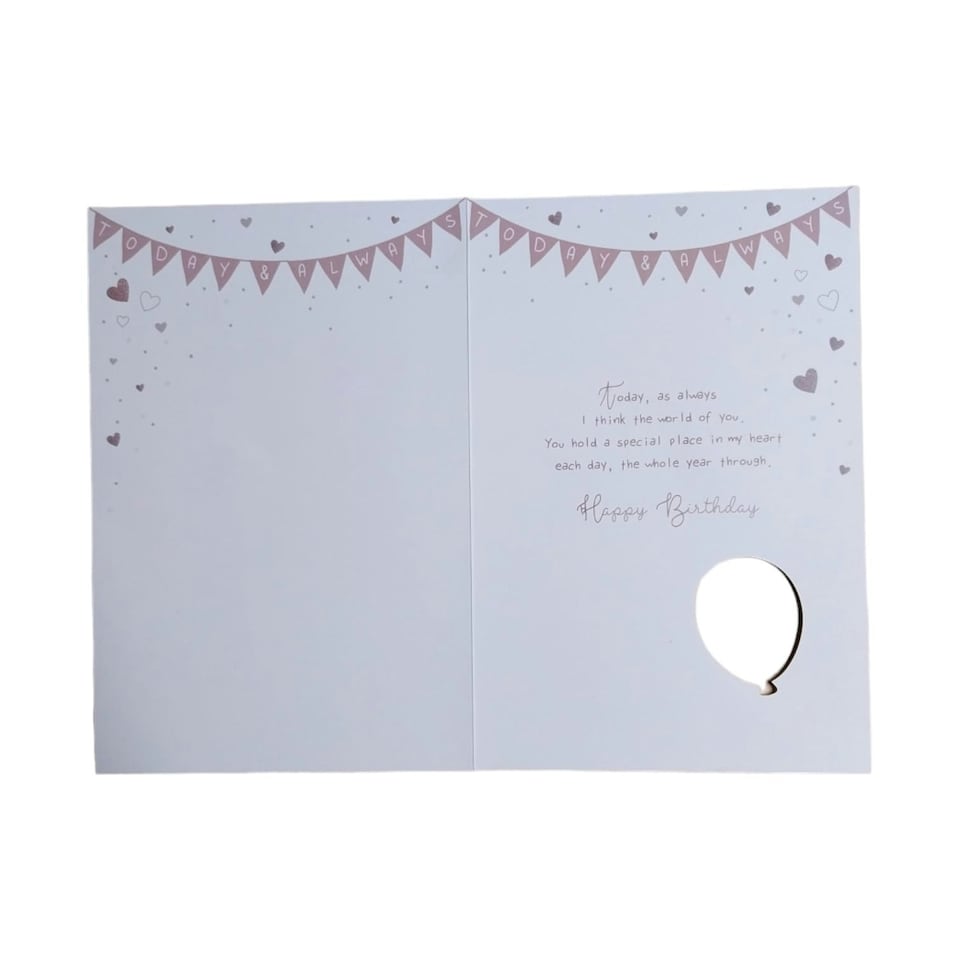 image 1 of With Love to my Husband on your Birthday Balloon Boutique Greeting Card