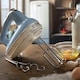 image 3 of Ariete 548/05 Retro Style Hand Mixer Electric Whisk, 5 Speed & Turbo Function, Blue
