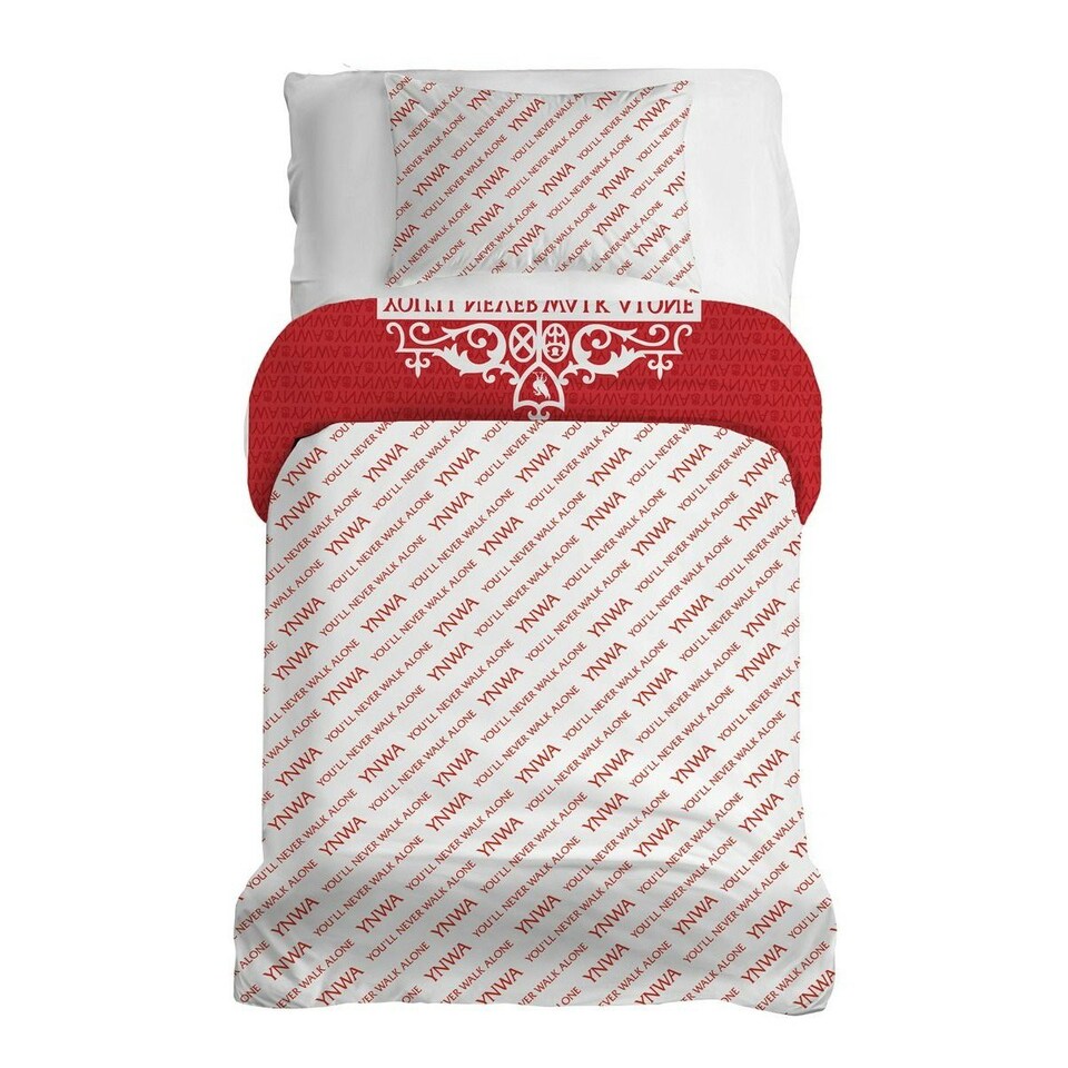 image 1 of Liverpool FC You´ll Never Walk Alone Duvet Cover Set - Red/White - Single Red | Single