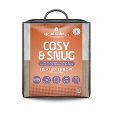 Slumberdown Cosy & Snug Sherpa Fleece Heated Throw