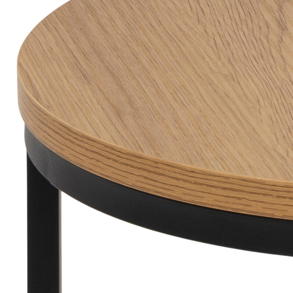 image 1 of Spiro Round Nest of Tables in Oak