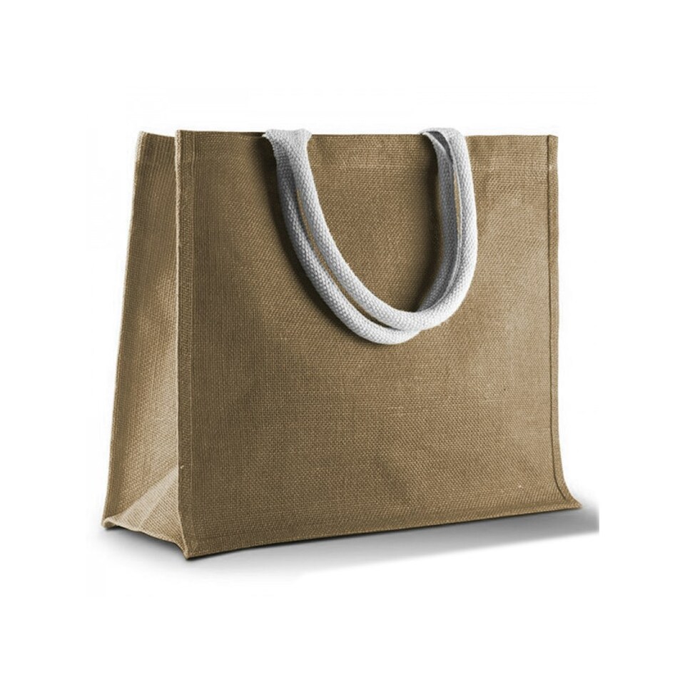 image 1 of Kimood Womens/Ladies Jute Beach Bag - Cappuccino - One Size Brown