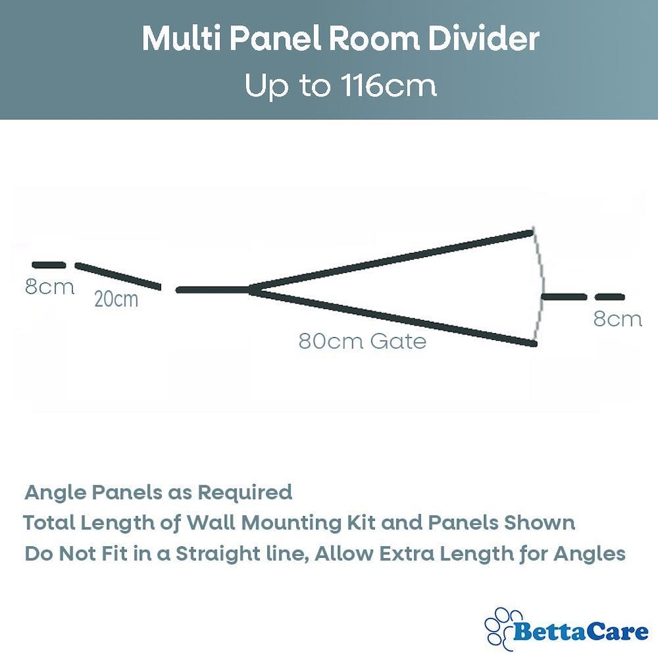 image 1 of Bettacare Wooden Multi Panel Flexible Pet Barrier, Natural Wood, up to 116cm Wide, Dog Barrier for Pets Dogs and Puppy Cream | Natural