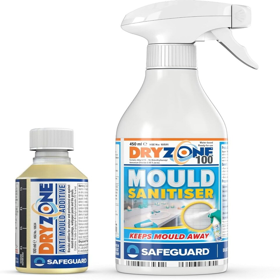 image 1 of Dryzone 100 Mould Spray & Dryzone Anti-Mould Paint Additive - Remove & Prevent Mould