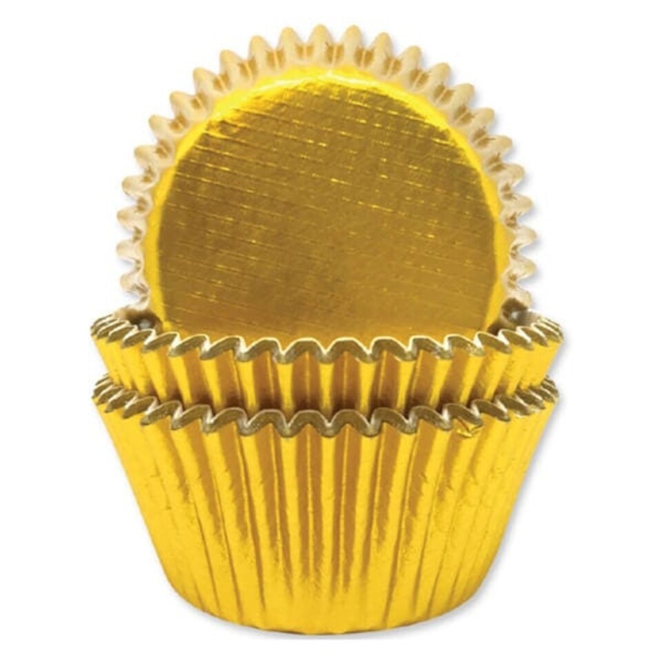 image 1 of Anniversary House Gold Foil Cupcake Cases