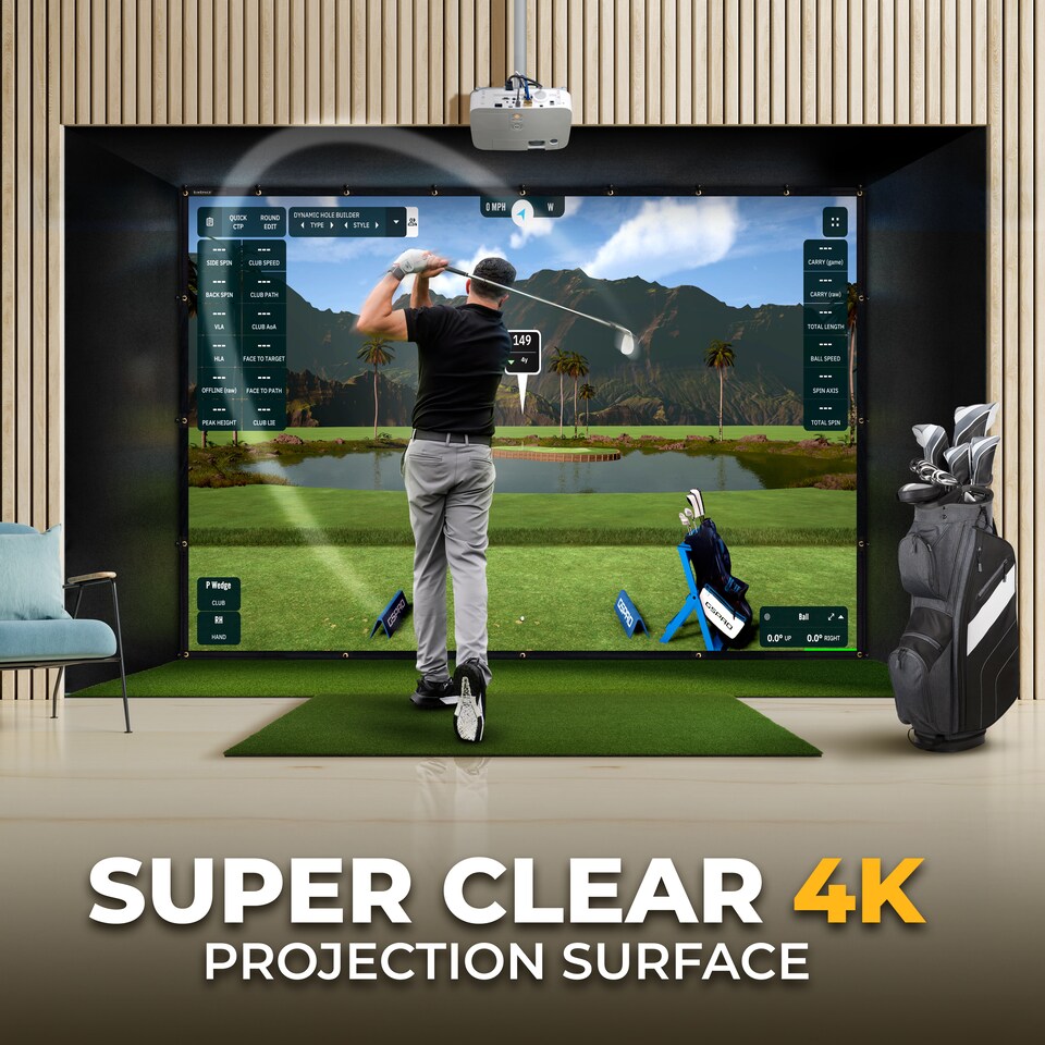 image 1 of Platinum Impact Screen For Golf Enclosure - 3.3 x 3m