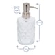 image 3 of Harbour Housewares 2pc Prism Glass Soap Dispenser Set with Ceramic Tray - 330ml