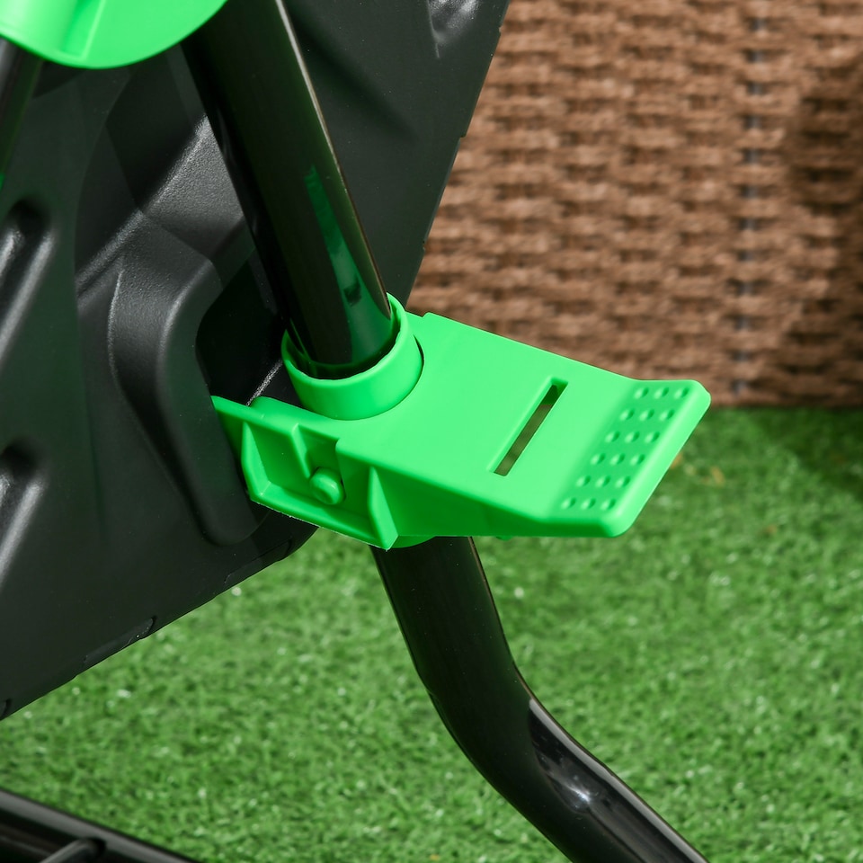 image 1 of Outsunny 65L Garden Compost Bin, Barrel Rotating Composter with Steel Legs