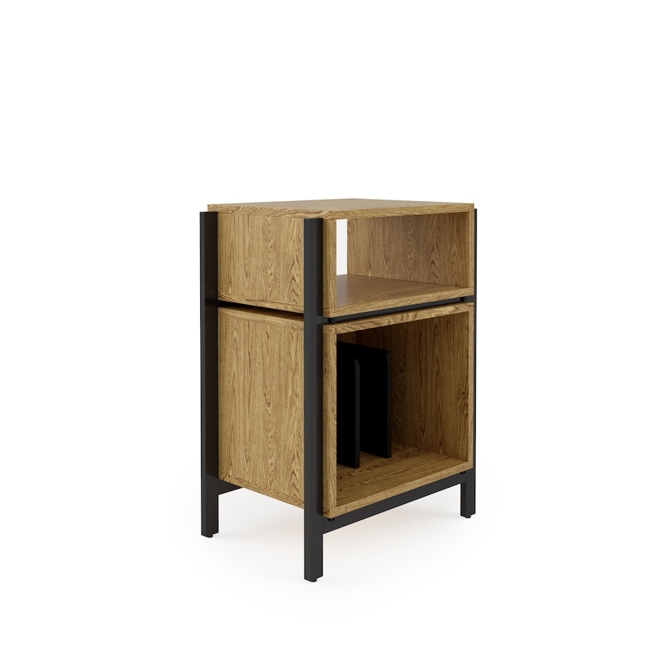 image 1 of Louisiana Turntable Stand Oak Look | Brown | Oak