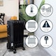 image 5 of Oil Filled Radiator 1500W  - Black Adjustable 1.5KW Heater