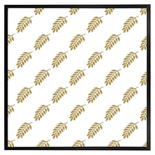 Gold leaf pattern (Picture Frame) Black | XS