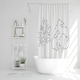 image 4 of line drawing of trees (Bathroom Set)