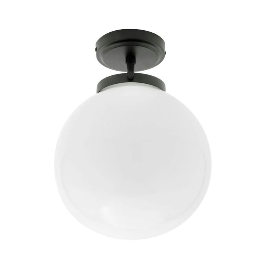 image 1 of CGC MARLEY Matt Black Large Globe Ceiling Light Black
