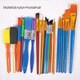 image 2 of Pack of 22 Assorted Professional Nylon and Horsehair Artist Oil Painting Brush Set