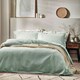 image 1 of Yard Waffle Textured King Duvet Cover Set