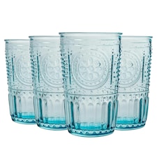 Bormioli Rocco Romantic Highball Glasses - 340ml - Pack of 4 Green